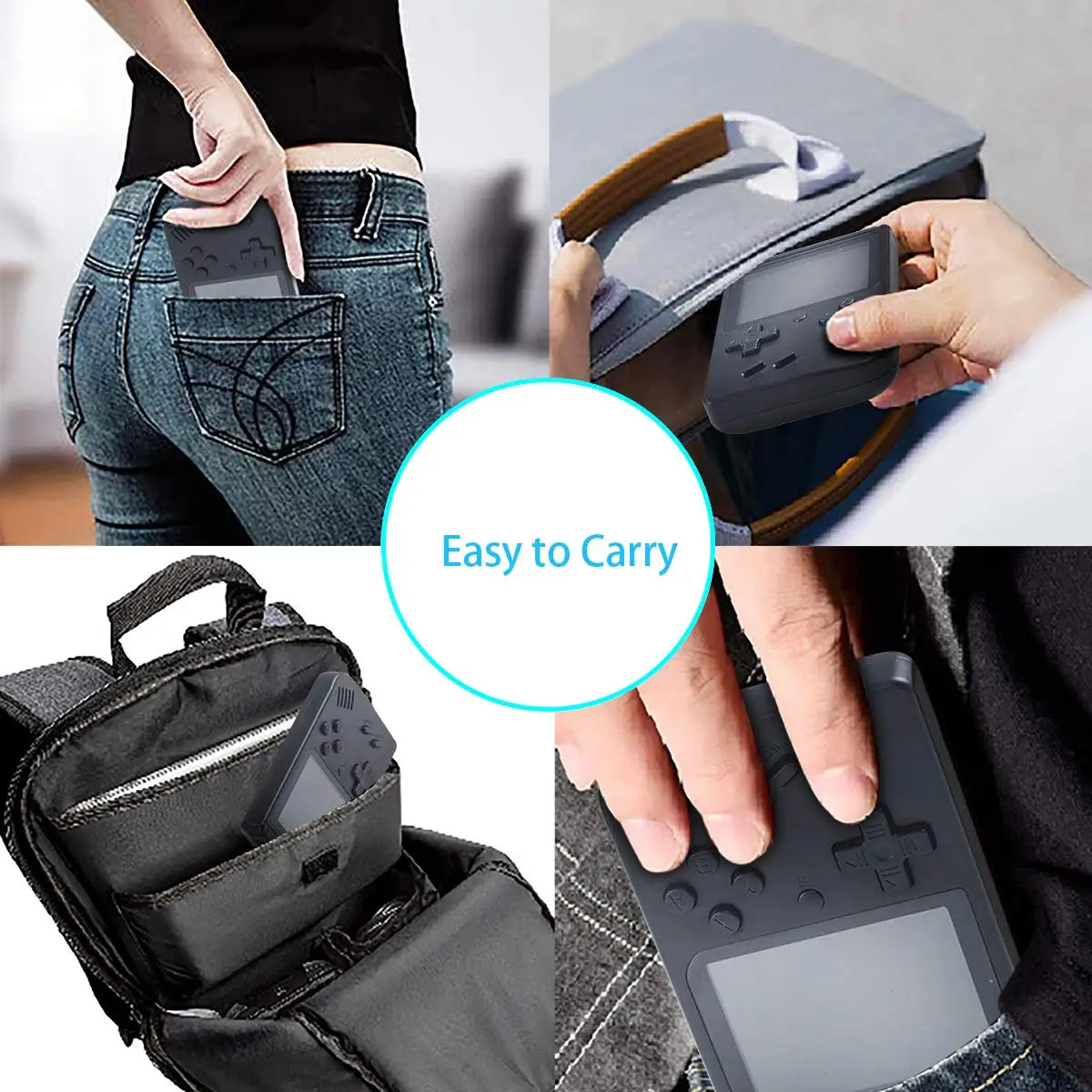 400-in-1 Mini Retro Handheld Game Console – 8-Bit, 3.0″ Color LCD